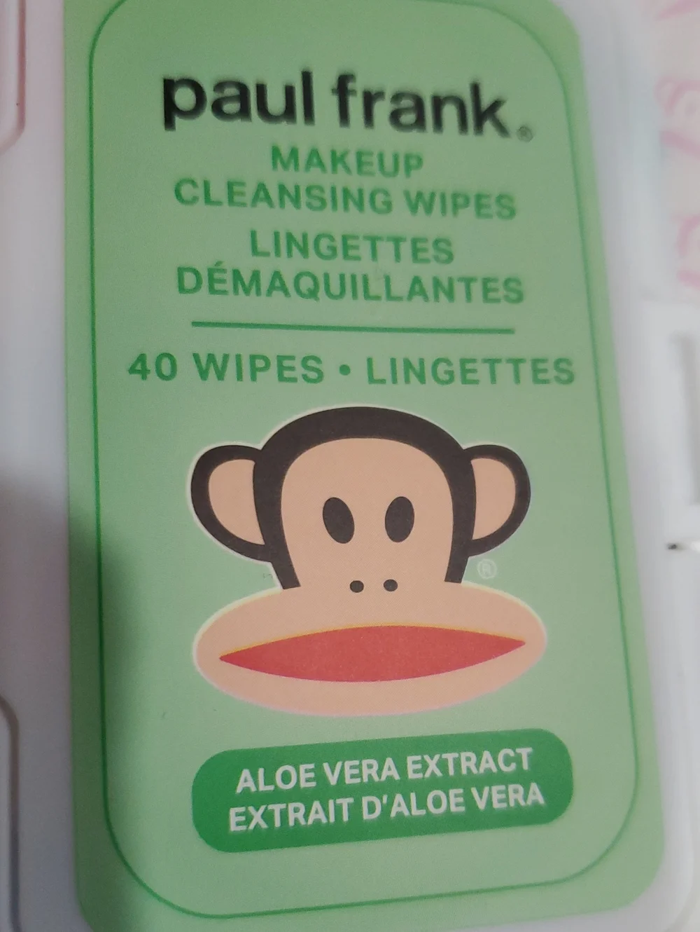 Paul Frank aloe vera extract makeup cleansing wipes 80 count brand new